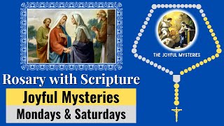 Rosary with Scripture  Joyful Mysteries Mondays amp Saturdays  Scriptural Rosary  Virtual Rosary [upl. by Annahsit]