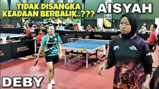 TIDAK DISANGKA KEADAAN BERBALIK DEBYSTONI VS ASIYAHAIF LIGA TENIS MEJA INDONESIA [upl. by Annaoy]