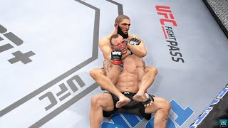 Khamzat Chimaev vs Jack Hermansson  UFC Dream Fight  UFC 4  UFC 4 New Update Patch 1300 [upl. by Nomde431]