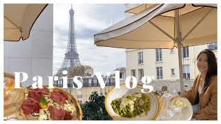 Paris Diaries l The best restaurant with a view of Tour Eiffel HampM Home Halloween 파리 에펠탑뷰 레스토랑 [upl. by Ativel]