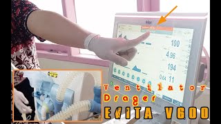 Cara Setting ventilator pasien Type Drager Evita V600 [upl. by Ahsilat]