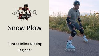 Snow Plow  Downhill with Inline Skates  Trick Clip  Basics  Fitness Inline Skating [upl. by Ecinrahs]