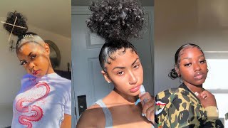 🌸💖Cute Sleek Hairstyles  Edges 🎀Compilation [upl. by Steady]