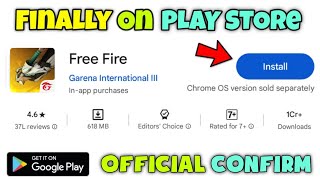 Finally Normal Free Fire On Playstore 🔥 Download amp Update Normal Free Fire From Play Store [upl. by Hewart]