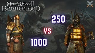 250 Kağan Muhafızı vs 1000 Memlük Saray Muhafızı Challenge  Mount amp Blade II Bannerlord [upl. by Pinkham708]