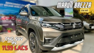 💯👍🏻 2024 Maruti Brezza ZXI CNG MT  Review Road2Explore [upl. by Niemad]