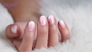 Nailart Jolifin LAVENI Shellac StarterSet Babyboomer  Tutorial [upl. by Hambley723]