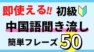 【中国語聞き流し】初級日常会話フレーズのリスニング50選レストラン、タピオカ店、病院、ホテル、夜市） 82 [upl. by Kylila]