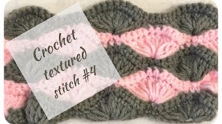 Unique crochet long shell stitch 4 [upl. by Jew]