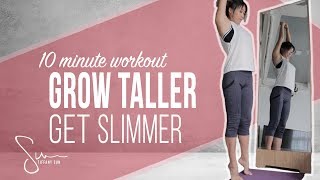 How I Got Taller and Slimmer with Stretching  10 Minute Workout [upl. by Notlad783]