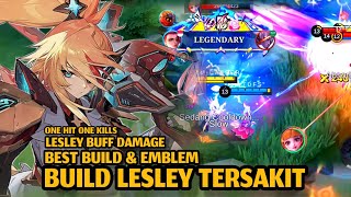 INI BUILD LESLEY TERSAKIT 2024 TERBARU LESLEY ASPIRANTS SKIN GAMEPLAY MLBB [upl. by Niran]