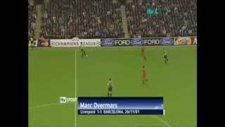 Fc barcelona vs Liverpool Great collectif work  Overmars goal 2001 HD [upl. by Wilhelmine976]