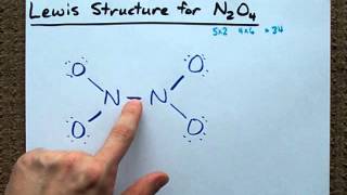 Lewis Structure of N2O4 [upl. by Atiker914]