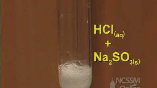 Double Displacement Sodium Sulfite and HCl [upl. by Ardnait]