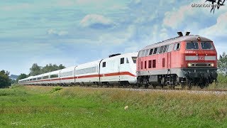 Eisenbahn Verkehr in die Schweiz wird über die Nebenbahn geschleppt wegen Sperrung Rheintalbahn [upl. by Abebi]