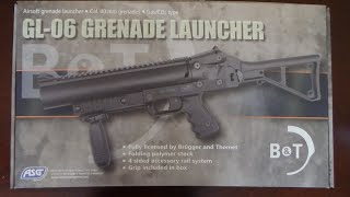 Brugger amp Thomet GL 06 Grenade Launcher Airsoft [upl. by Aneeles]