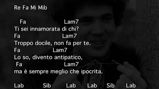 LUCIO BATTISTI  UNA DONNA PER AMICO  TESTO e ACCORDI [upl. by Wolgast]