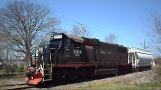 Eastern Shore Railroad Train Goes Down Bad Track [upl. by Stirling]