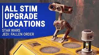 All Stim Upgrade Locations  Star Wars Jedi Fallen Order Gameplay Walkthrough [upl. by Nnylyak420]