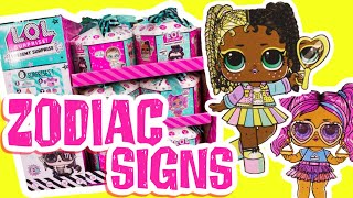 LOL Surprise Zodiac Dolls FULL SET Unboxing Present Surprise Series 2 [upl. by Enaywd]