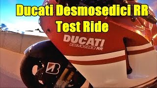 Ducati Desmosedici RR Test Ride [upl. by Enhpad]