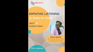 Empathic Listening in Times of Crisis [upl. by Lertnahs]