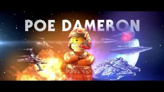 Poe Dameron  LEGO Star Wars  The Force Awakens Characters [upl. by Rekrap263]