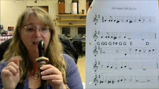 My Heart Will Go On Recorder Tutorial [upl. by Wooldridge450]