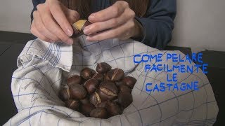 COME PELARE FACILMENTE LE CASTAGNE [upl. by Atalie]