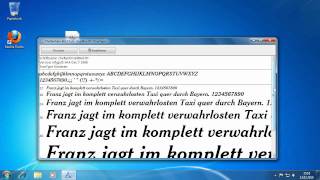 Windows 7  Schriftarten Die Neuheiten in Windows 7 [upl. by Glanti]