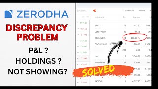 Discrepancy problem in zerodha solved [upl. by Forras518]