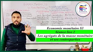 Economie monétaire S3  live 2  les agrégats de la masse monétaire et ses contreparties RELANCIA [upl. by Dinerman]