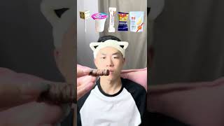 🤍🍥⚪🎧ASMR Whitethemed Mukbang  Perfect for Sleepimmersive asmr asmrsounds [upl. by Ahsratan]