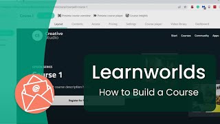 How to Build a Course in Learnworlds  A Brief Tutorial [upl. by Lerraj]