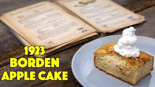 1923 Borden Apple Cake Recipe  Old Cookbook Show  Glen And Friends Cooking How To Make Apple Cake [upl. by Salesin]