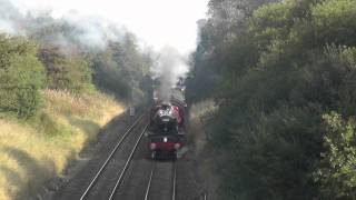 45699 Galatea Near Stalling on the Wilpshire Bank 28th September 2013 also at Cherry Tree [upl. by Lottie]