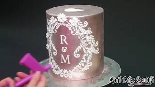 Mix amp Match Monogram Cake Stencils [upl. by Calloway]