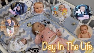 DAY IN THE LIFE of 6 Months Old Reborn Baby Charlie  Kelli Maple [upl. by Ahsinelg]