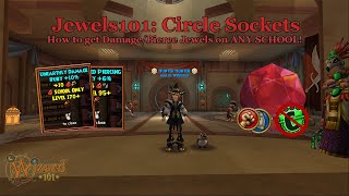 Wizard101 How to get DAMAGE and PIERCE Jewels [upl. by Arathorn989]