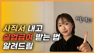 자진퇴사 실업급여 받는 법 제출서류는 뭐가 있나요 [upl. by Waldon635]