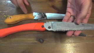 Folding saw comparison  Silky and Bahco [upl. by Aimehs]