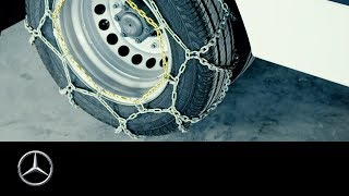 MercedesBenz Sprinter Vito Citan  How To Install Tire Chains [upl. by Einahpehs]