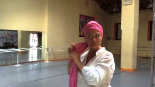 Come fare il turbante tutorial [upl. by Fitzsimmons622]