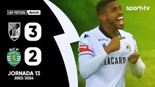 Resumo Vitória SC 32 Sporting  Liga Portugal Betclic  sport tv [upl. by Cosenza]