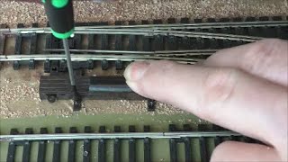 Fitting a PECO PL11 point motor to a Hornby Trakmat Layout [upl. by Nork975]