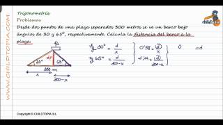 Trigonometría Problemas 4º de ESO matemáticas [upl. by Lombardi]