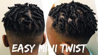 How to do twist On short hair 2020 [upl. by Hoang]