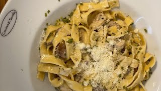 Chicken champion pasta‼️ vapiano recipe‼️Crema de fungi  makarona me mish pule [upl. by Soinotna]