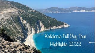 Kefalonia Cephalonia Highlights  Full Day Tour  Best Sites  Greece 2022 [upl. by Ynatterb779]