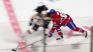 Gotta See It Krug steps into massive openice hit on Shaw [upl. by Anilave]